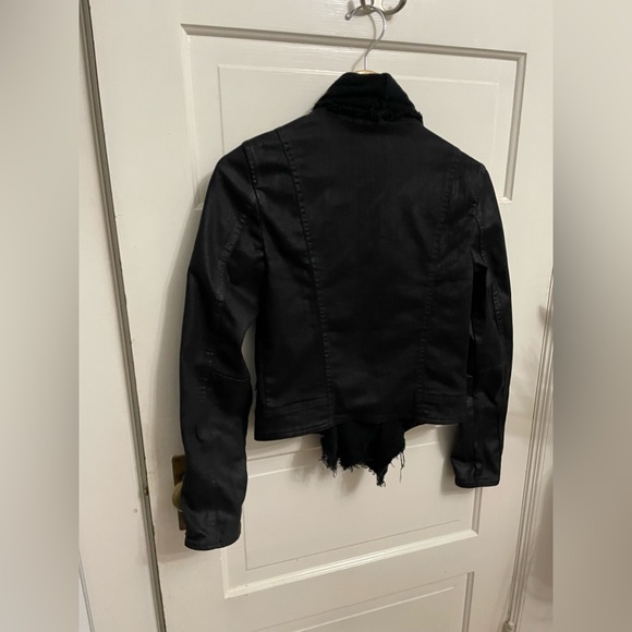 Free People Drape Front Moto jacket size 0 - Picture 7 of 10